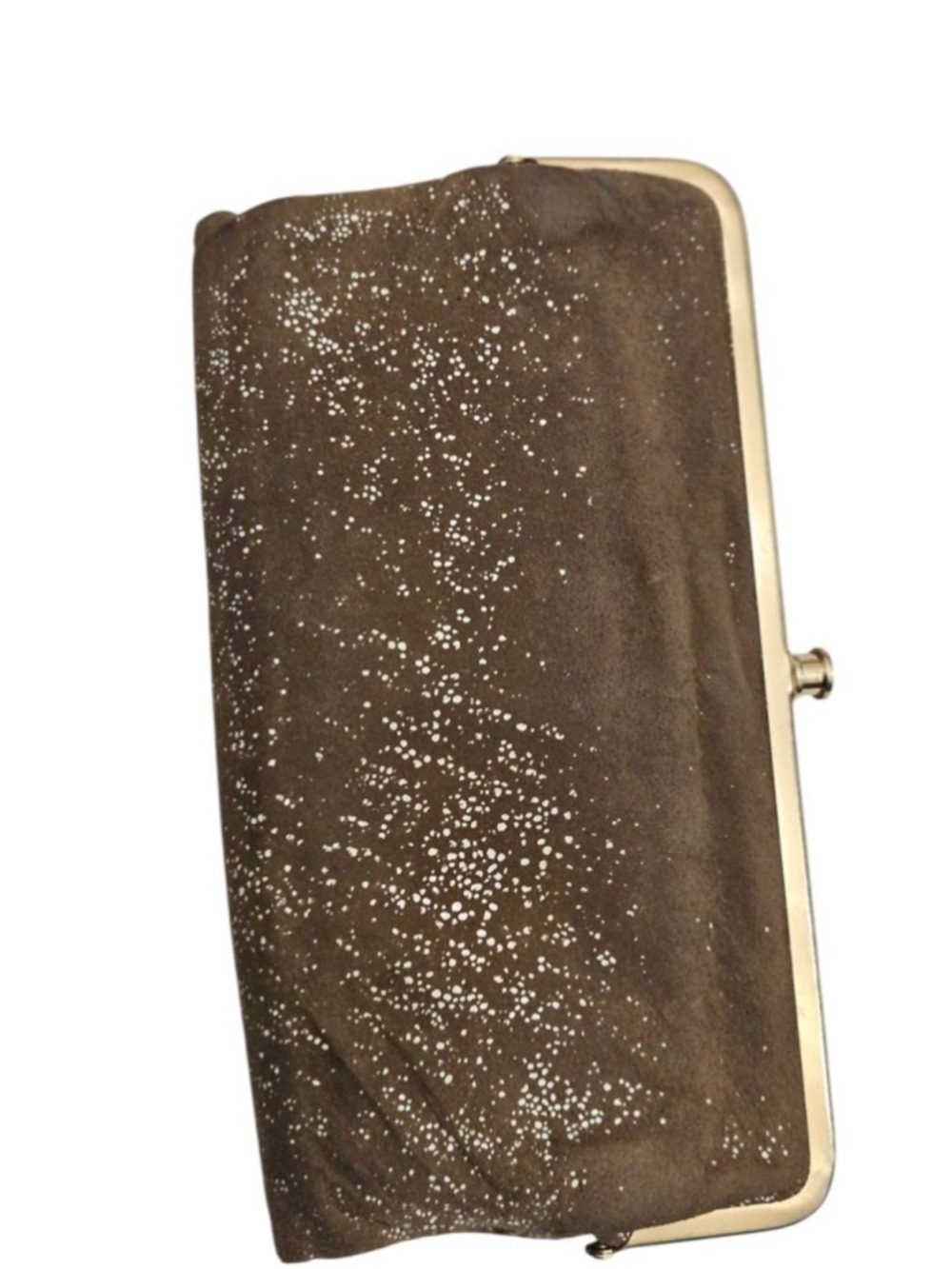 Hobo Brown and White Speckled Leather Wallet, One Size - Picture 3 of 16